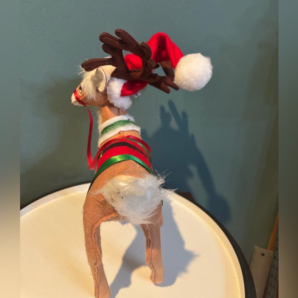 Annalee 12” Very Merry Reindeer Christmas Doll Retired Holiday 2020 Santa Hat - Picture 4 of 7